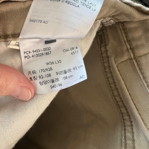 Signature by Levi Athletic Tan Straight Leg Pants Men's Size 36 x 30 - Picture 7 of 7